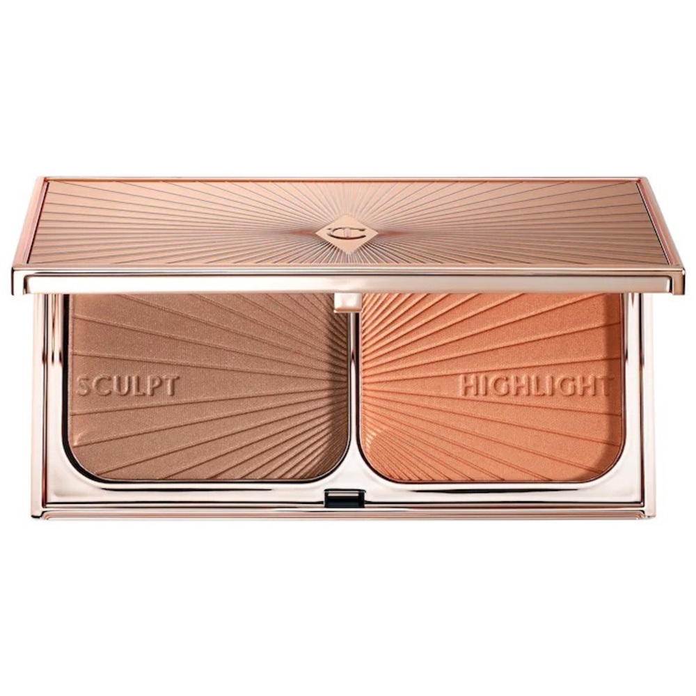 NWT Charlotte Tilbury filmstar bronze and glow, face sculpt pallet medium-deep